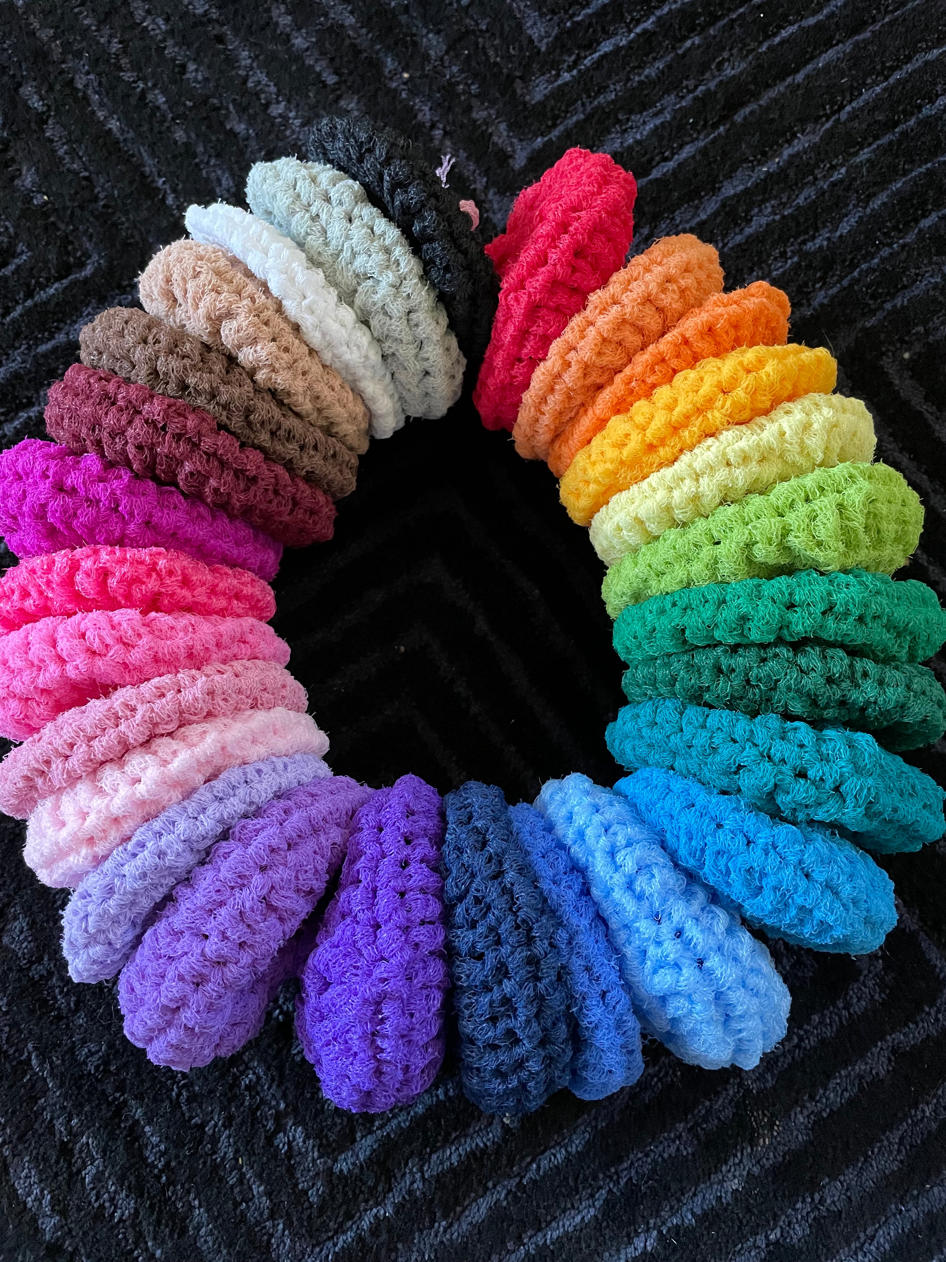 Handmade Nylon Scrubbies crafted to LAST!